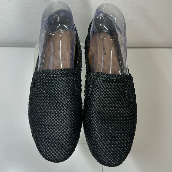 Birdies The Starling Black Woven Loafers Black Size 9